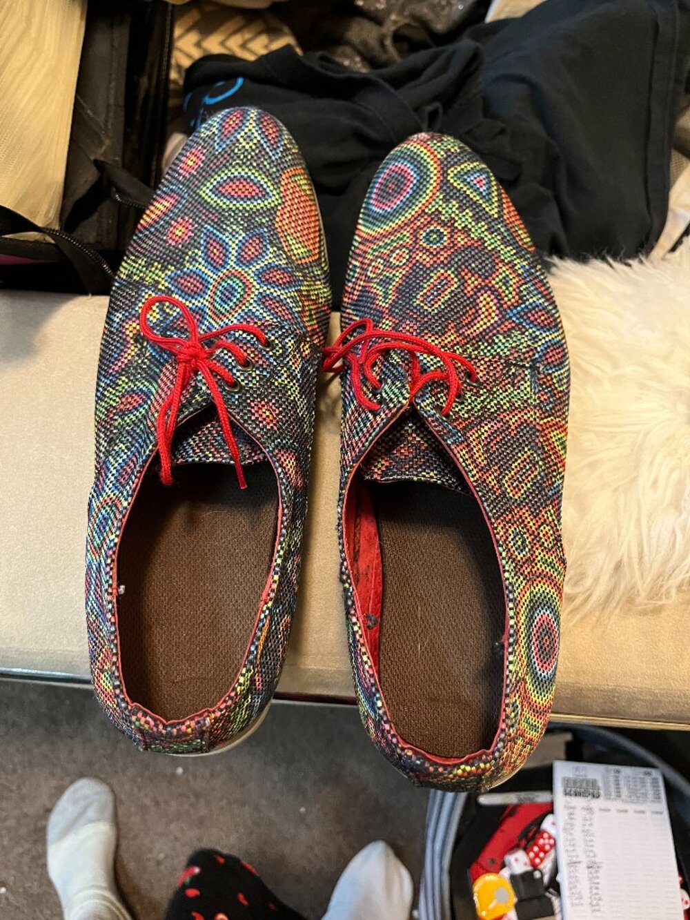 Zuii Colorful Woven Oxford Shoes Size 8.5 Artisan Huarache Style Multicolor